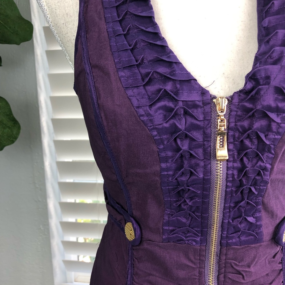 HEAVEN U.S.A PURPLE BODYCON DRESS - Picture 2 of 6